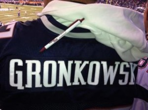 Rob Gronkowski jersey at the Super Bowl
